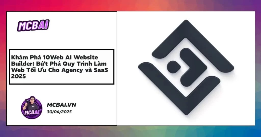 Giao diện dashboard 10Web AI Website Builder với công cụ AI tối ưu cho agency SaaS