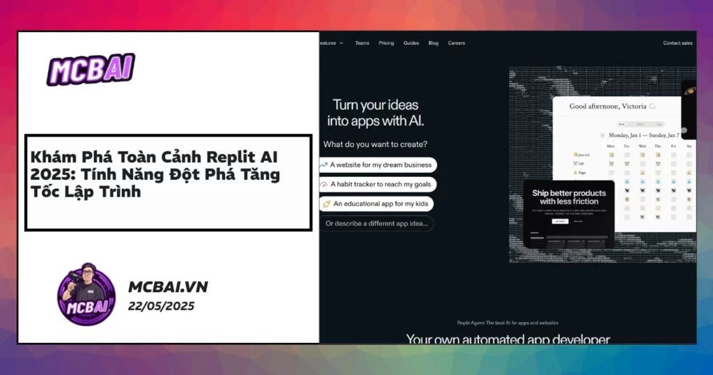 Giao diện Replit AI 2025 với bảo mật và cộng tác nhóm