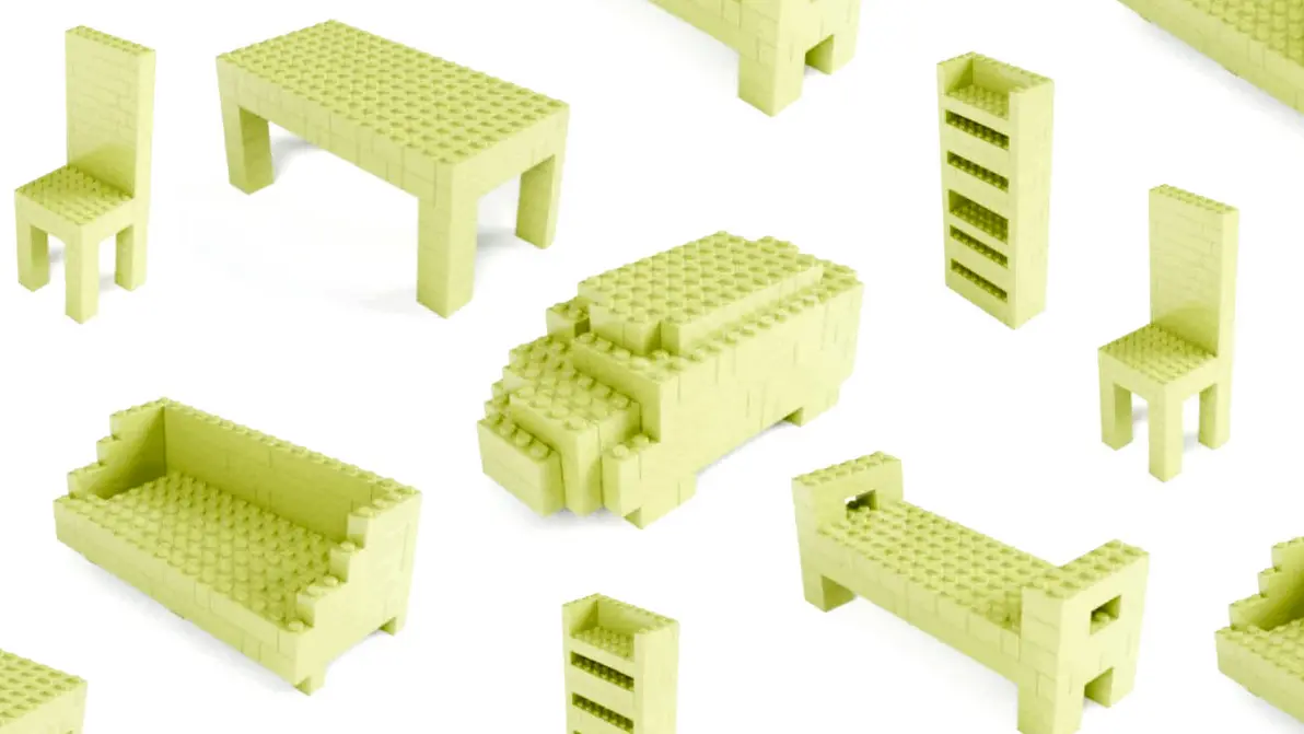 AI created Lego model display