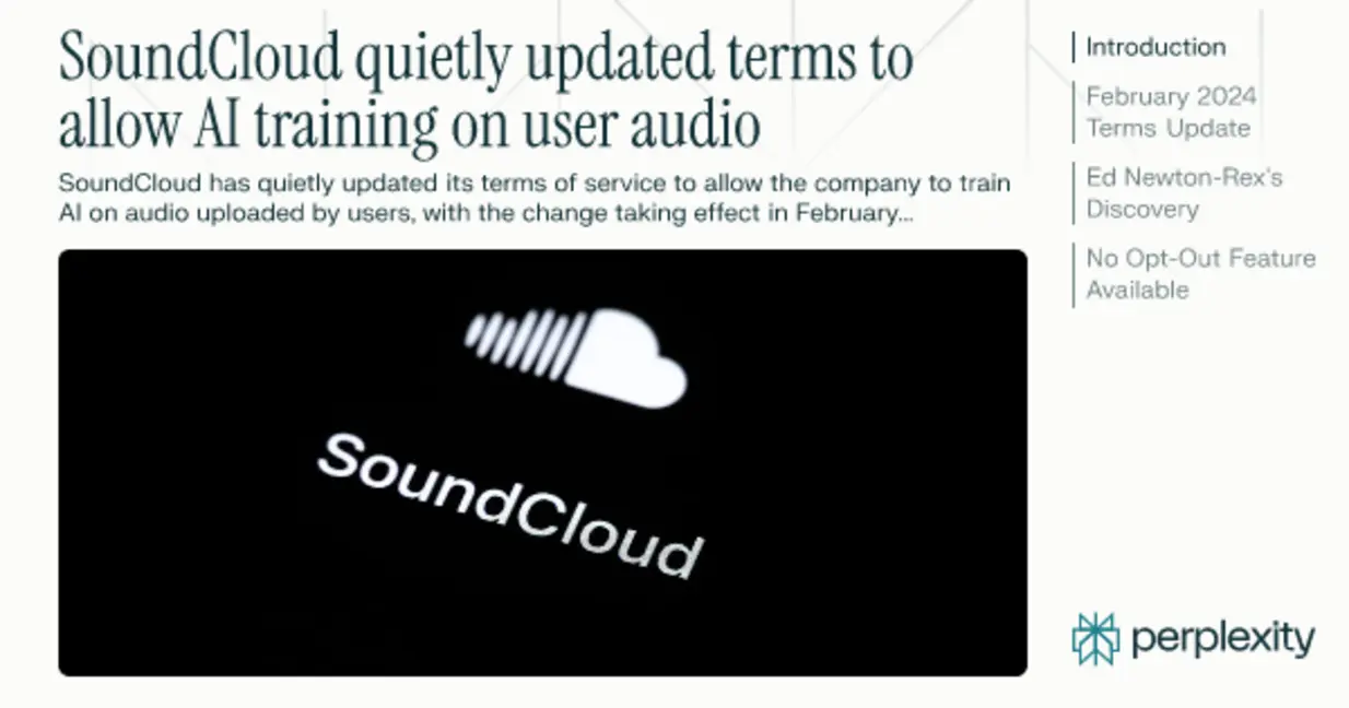 Summary of revised SoundCloud AI terms