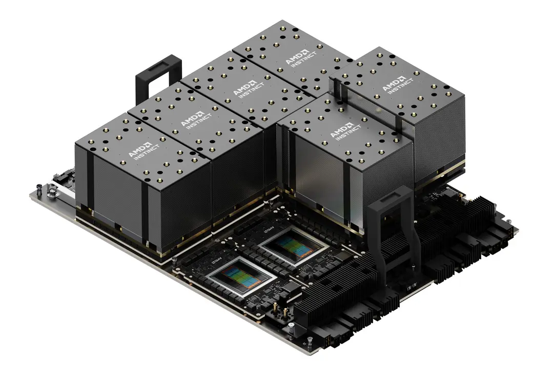 AMD Instinct GPU cluster shown