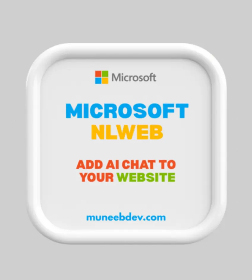 Chatbot interface example with Microsoft