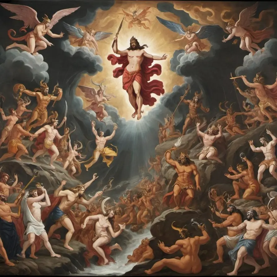AI generated Renaissance oil painting style
