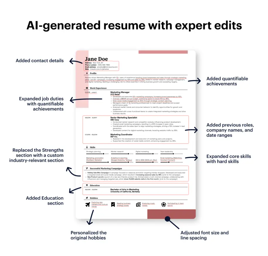 Expert tips on AI resume customization