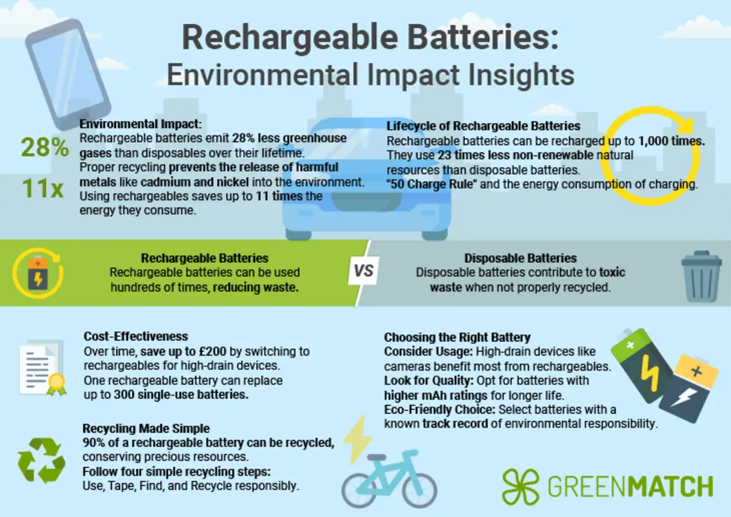 Biodegradable vs traditional batteries compared