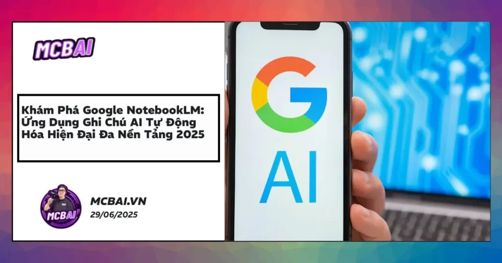 Google NotebookLM interface on mobile devices with AI-powered note-taking app for Android and iOS