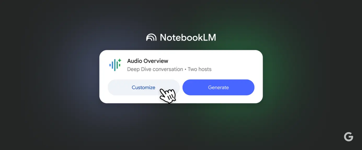 NotebookLM audio overview and question answer panel