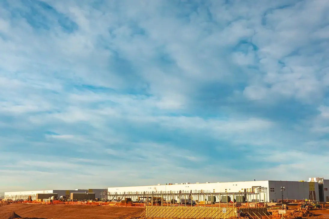 Modern data center Abu Dhabi exterior