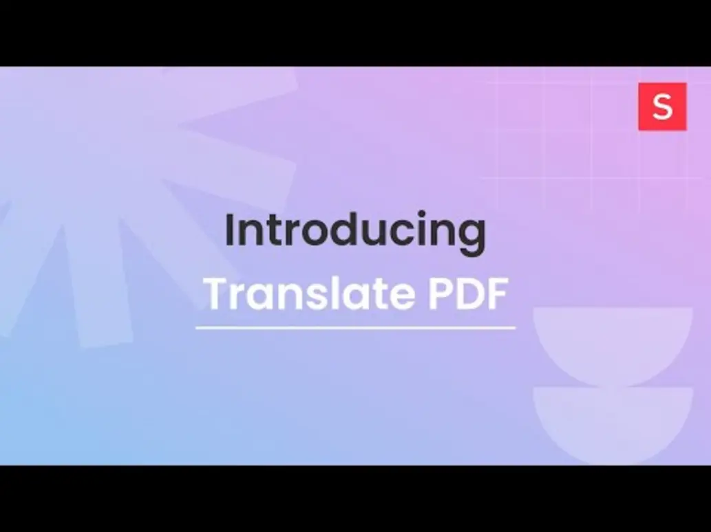 Demonstration of PDF translation feature