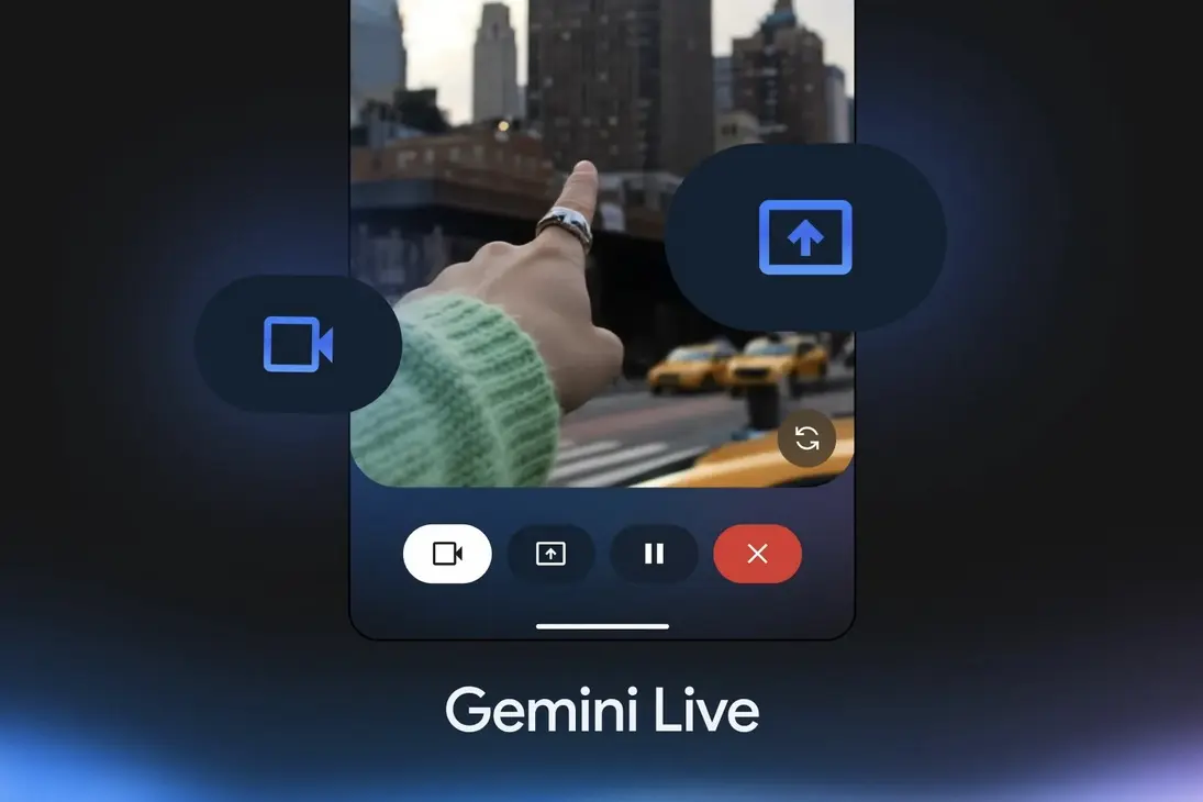 Gemini Live running interactive camera mode